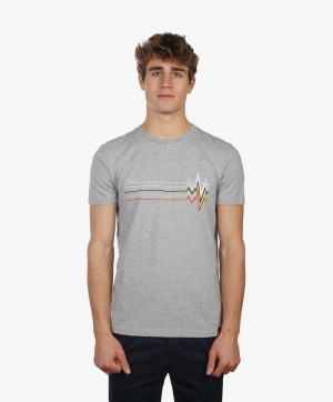 T-shirt Cardiogram 204 Grey chiné