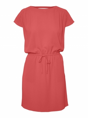 Sasha bali short dress Spiced coral