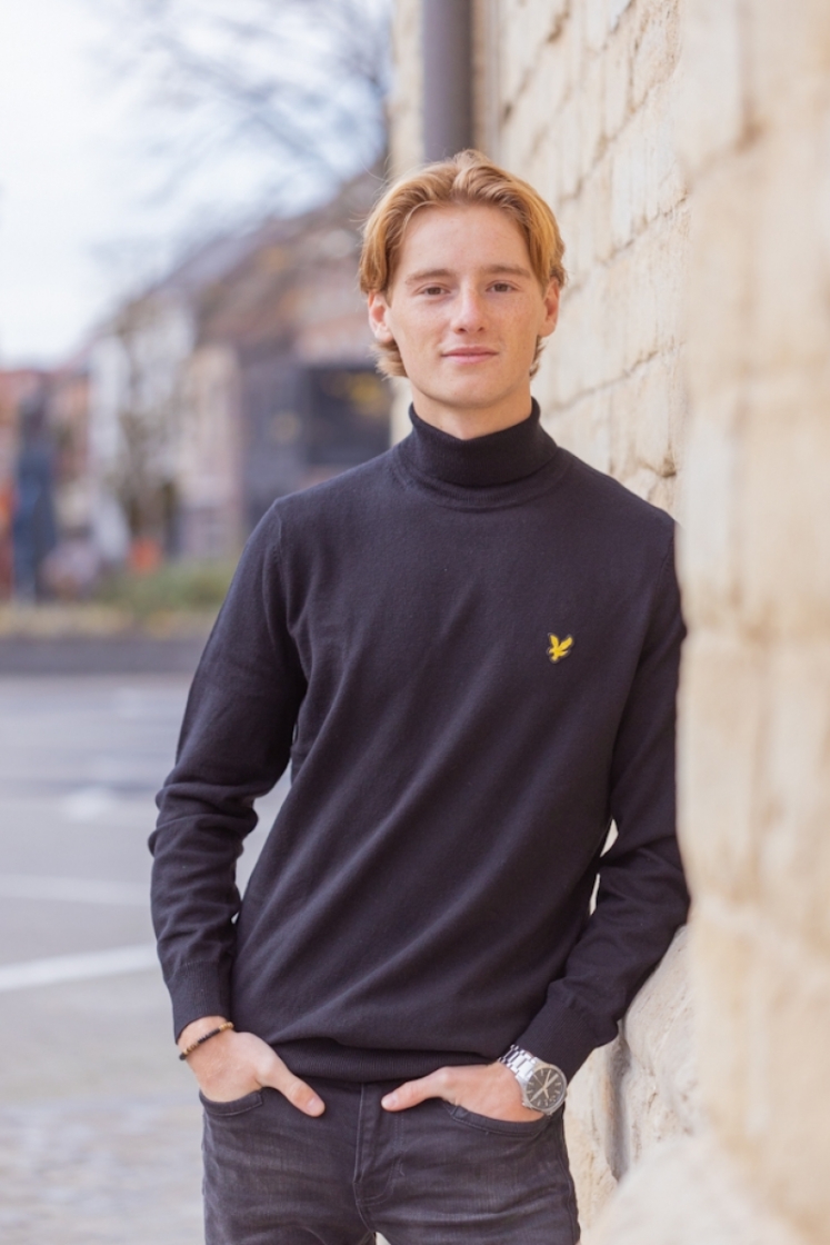 Roll Neck Jumper Jet black