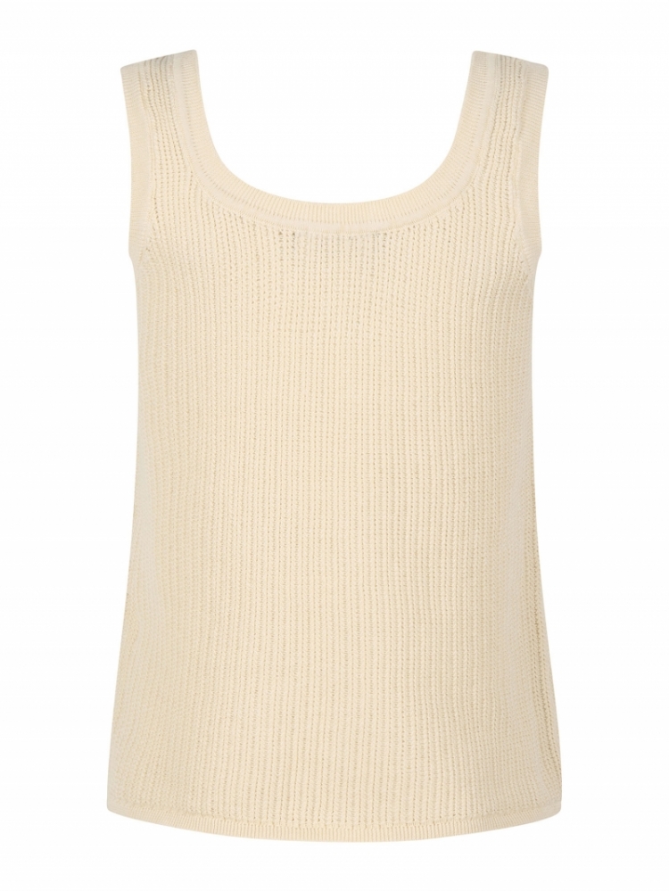 Knitted top Kris Ecru 005