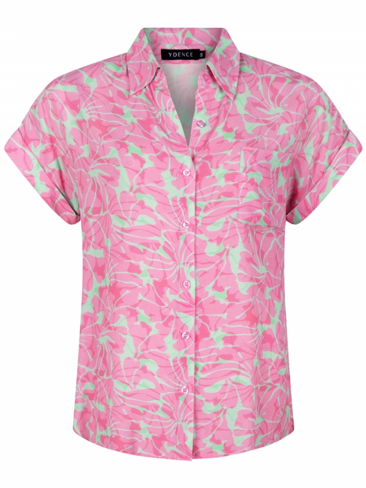 Blouse Desi Mint print 1074