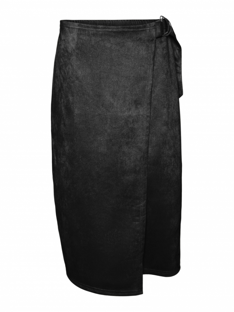 Thea calf skirt  black