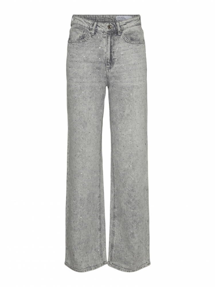 Tessa wide jeans medium grey den