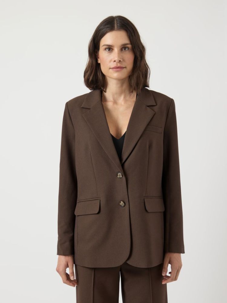 reemaj blazer chocolate brown