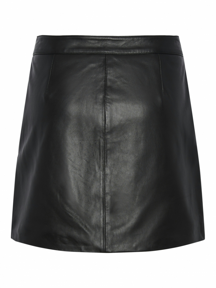 Lyma leather skirt Black