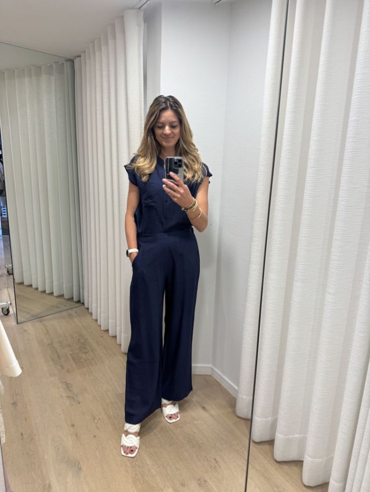 Marine blauwe broek. Navy