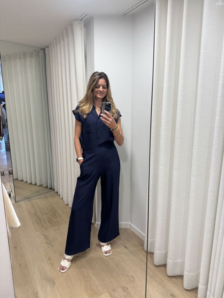 Marine blauwe broek. Navy