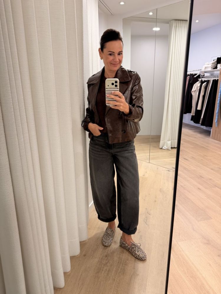 Carly Short Coated Jacket  Cocoa Brown