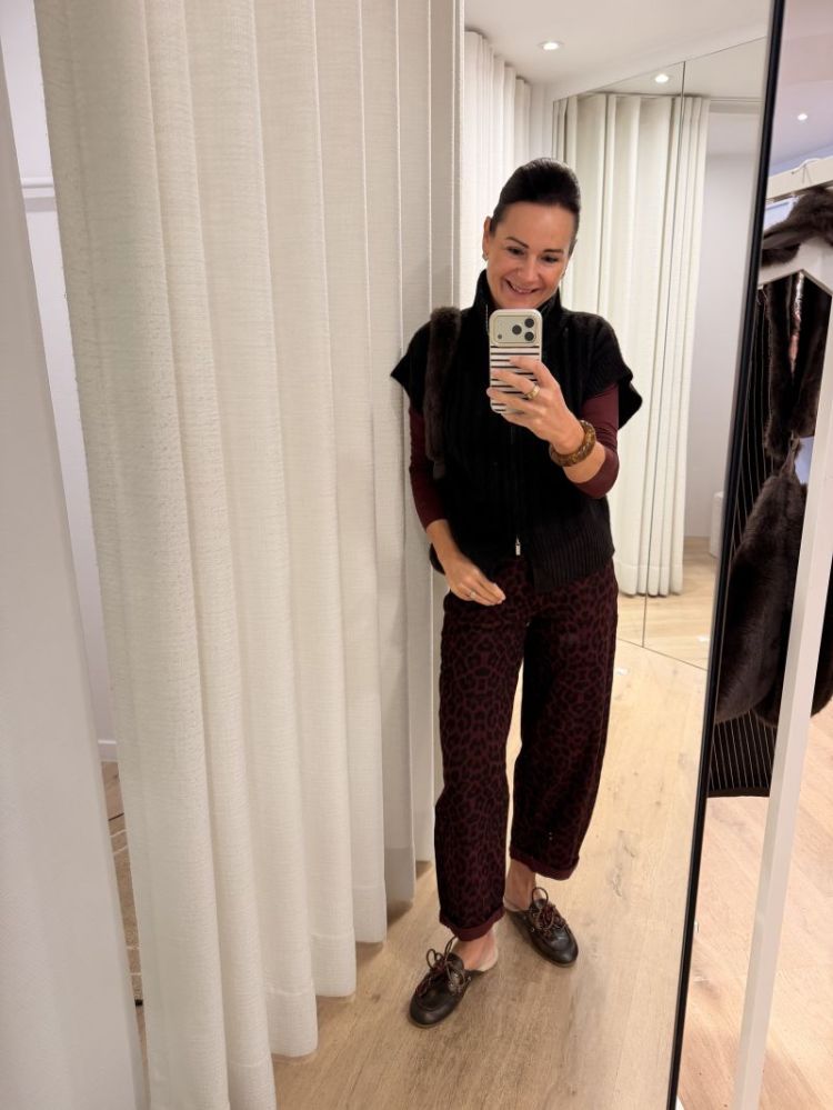 Bang Rib Highneck Zipper Vest  Chocolate Torte