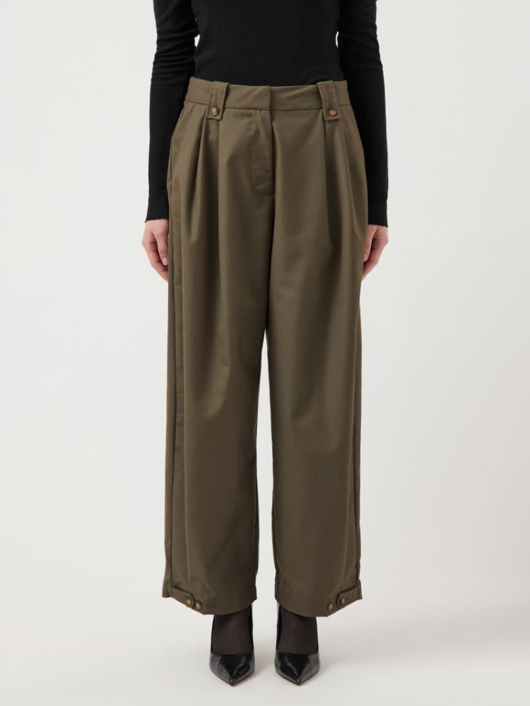 Elsana barrel pants dusty olive