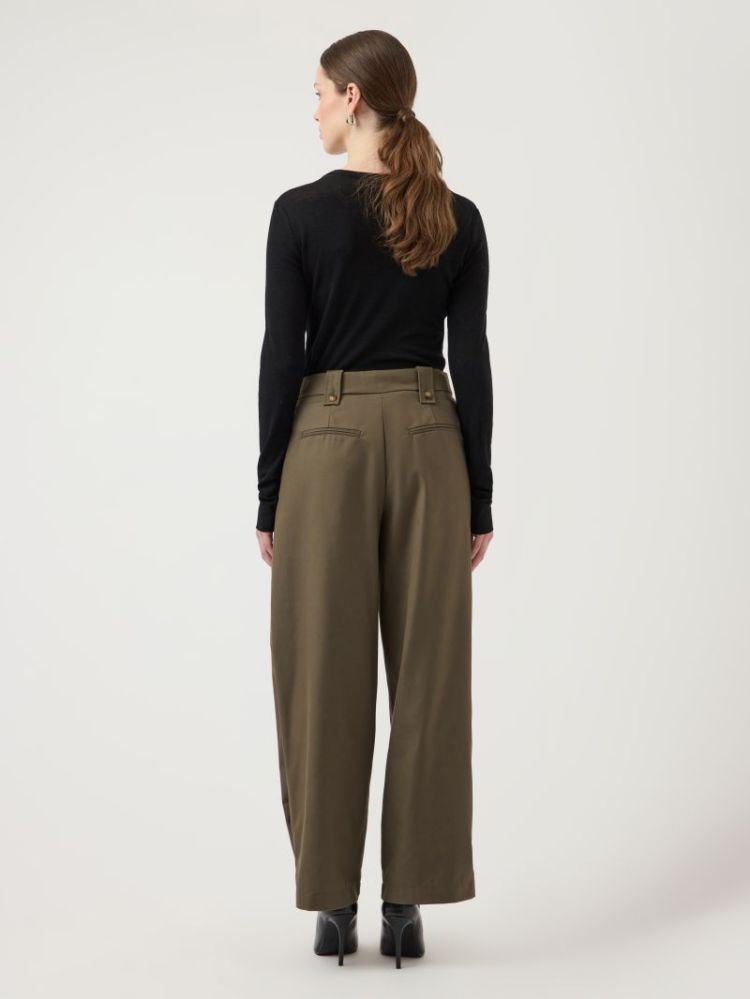 Elsana barrel pants dusty olive