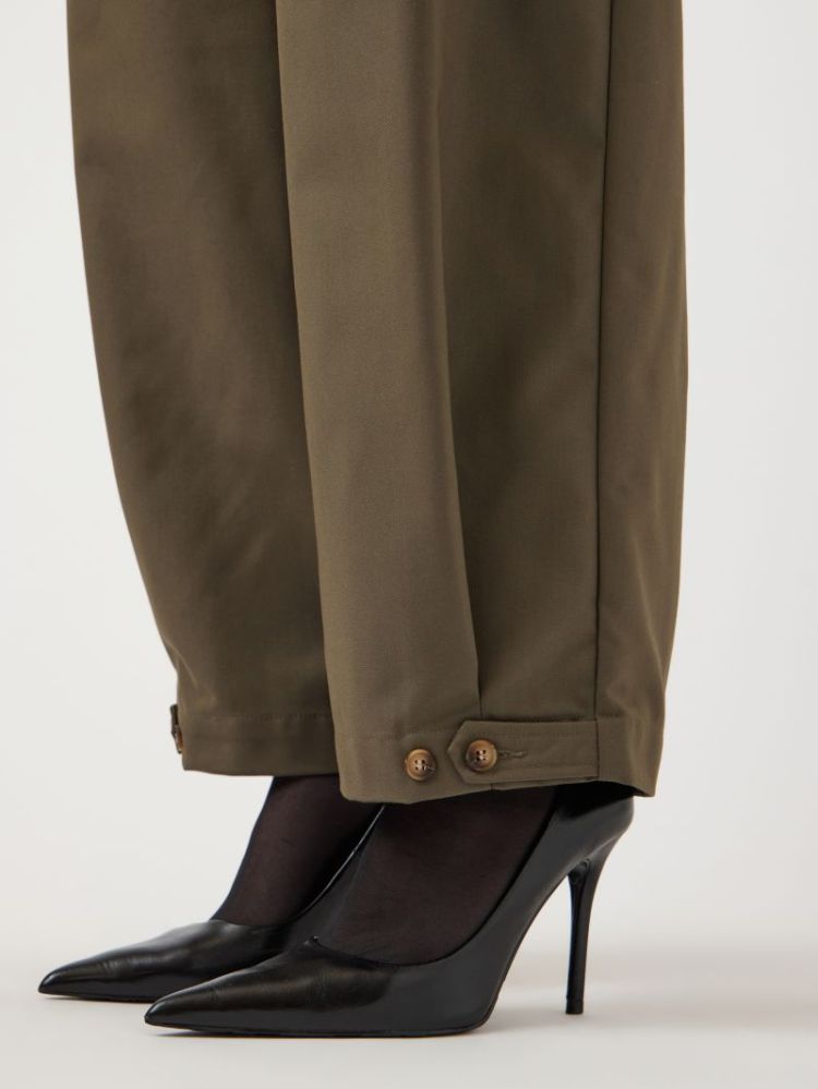 Elsana barrel pants dusty olive