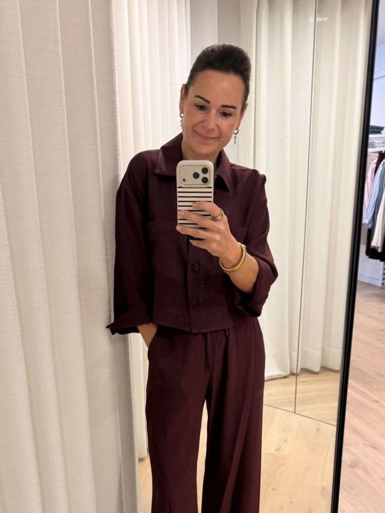 Iza pants in prachtig aubergin Aubergine