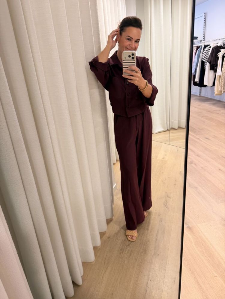 Iza pants in prachtig aubergin Aubergine