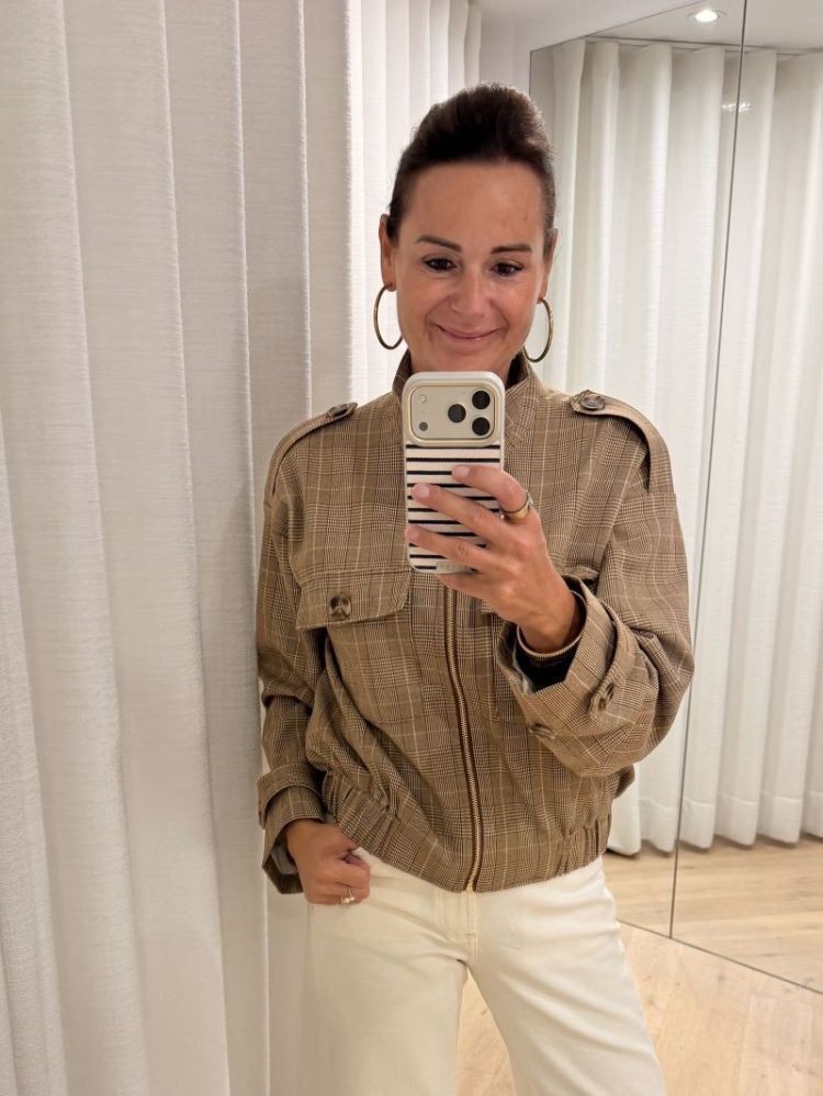 Hope Jacket Check Toffee