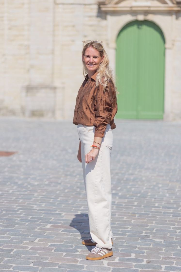 Anika Blouse Paillet Espresso