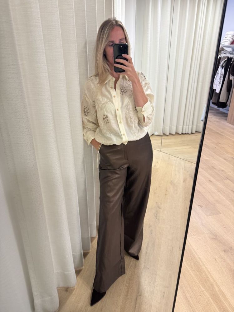 Aaliya Blouse Embroidery Off White