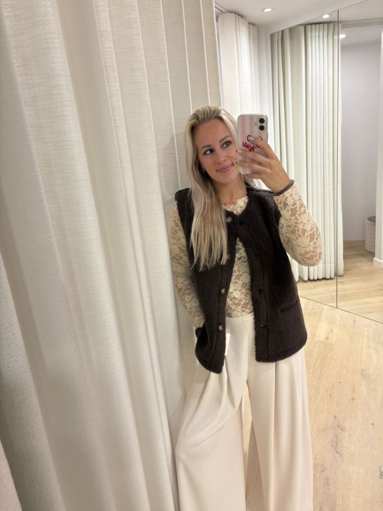 Pleated Betul Pants  Ecru