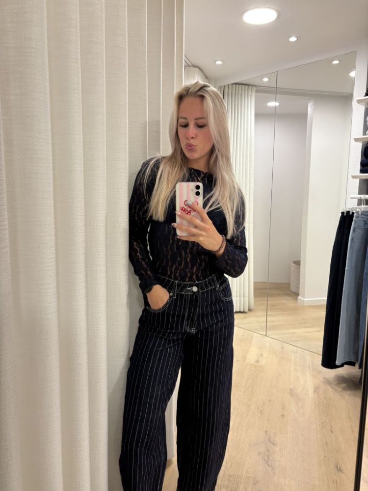 Blauw kantje navy