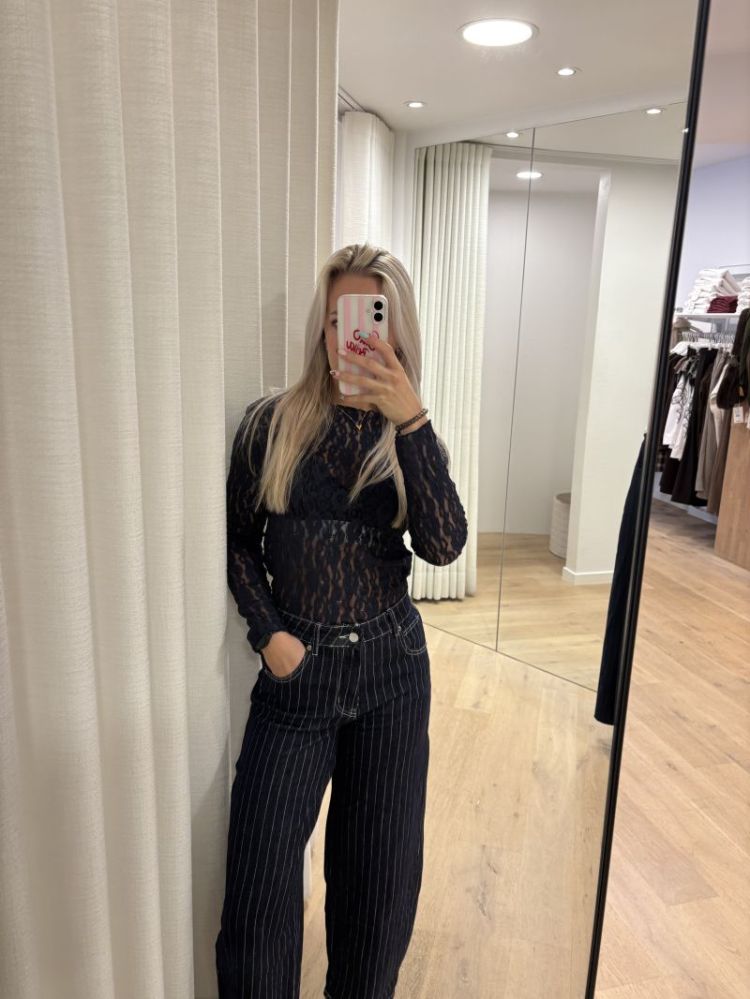 Blauw kantje navy