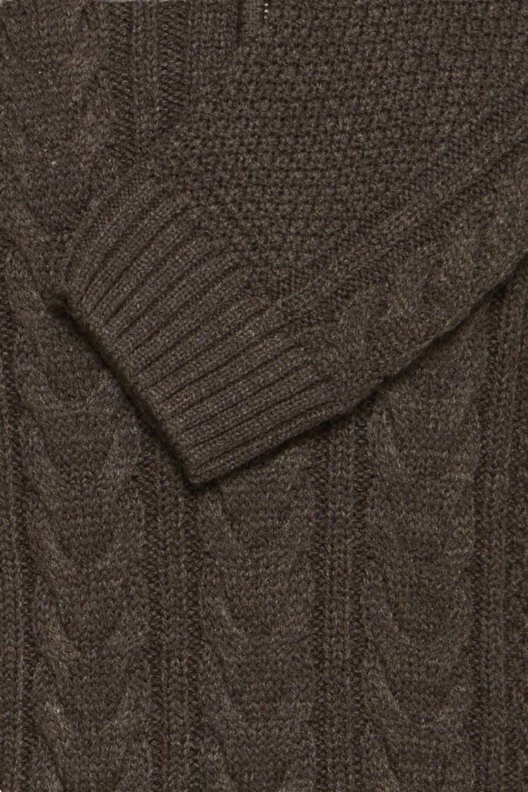 Basim Half Zip Mulch