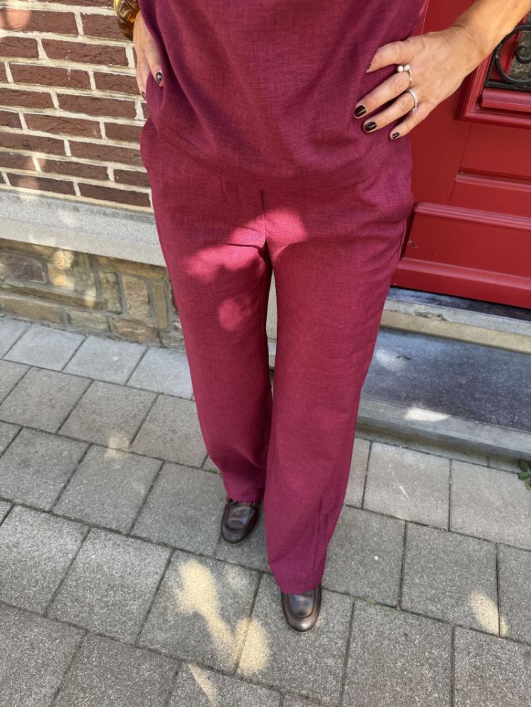 Broek Celine bordeau