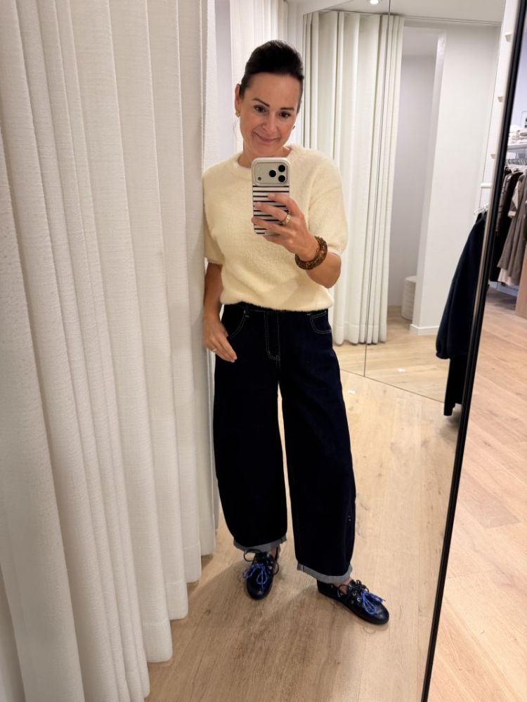 Knitted top Marcy Ecru