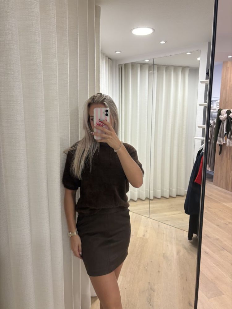 Knitted top Marcy Dark brown