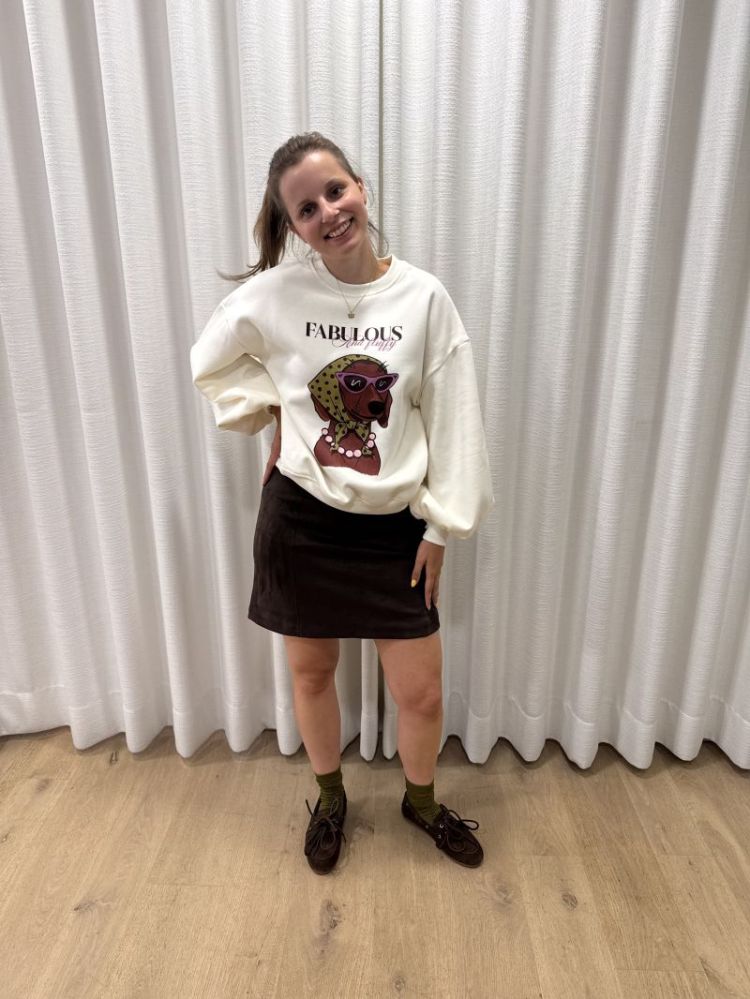 Sweater iconic and fluffy Ecru