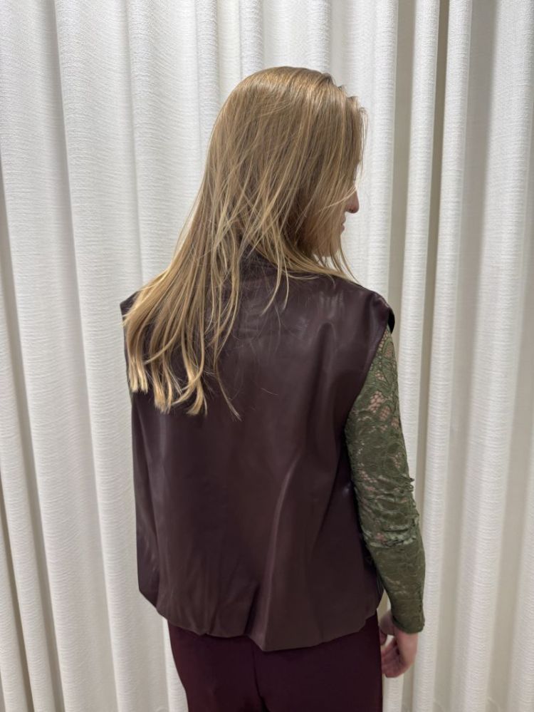 Gilet inez Aubergine